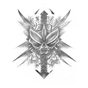 Spinal column tattoo design idea