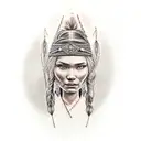 pocahontas tattoo design idea