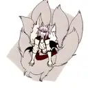 Male wolf performing bdsm on female fox tattoo design idea