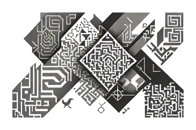 qr code on forearm sleeve tattoo design idea