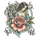 fighting lust  tattoo design idea