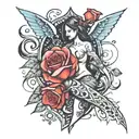 fighting lust  tattoo design idea