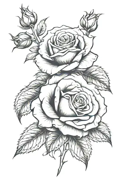 memorial piece incorporating the rose I already have on my forearm    tattoo design idea
