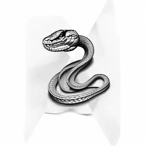 Snake with the text mamba mentality tattoo design idea