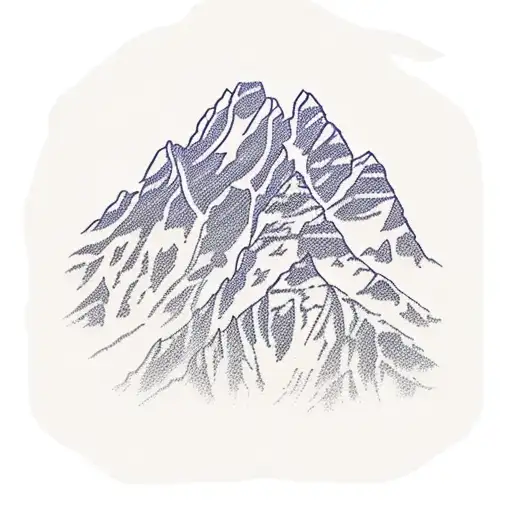 grand Teton mountains tattoo design idea