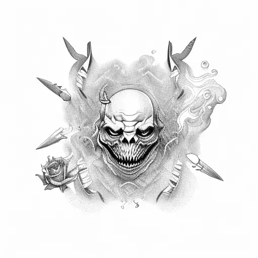 2 main qui tiennent 4 carte jokers tattoo design idea