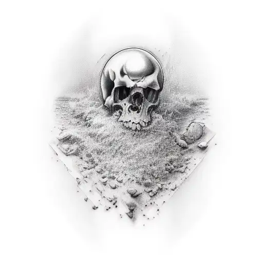 men live their lives in quiet desperation tattoo design idea