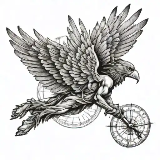 icarus falling tattoo design idea
