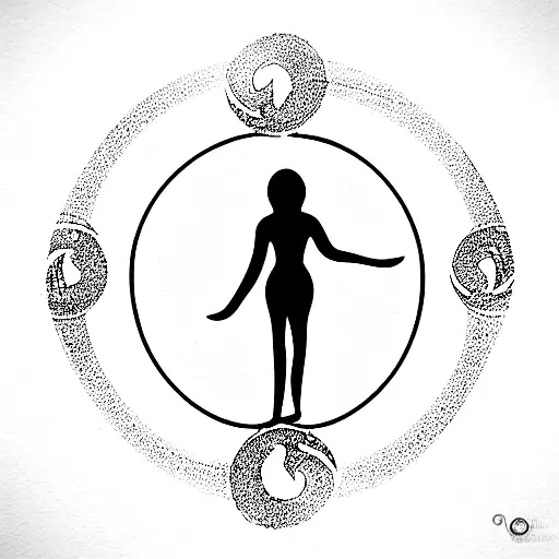 gratitude, Enzo circle, tree of life, shanti symbol, unalome ankle tat tattoo design idea