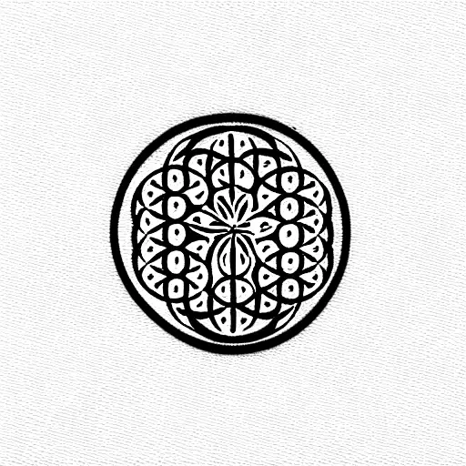 gratitude, Enzo circle, tree of life, flower of life unalome ankle tat  tattoo design idea