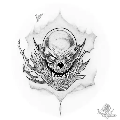 tattoo with the words "monsters dont scare me anymore" tattoo design idea