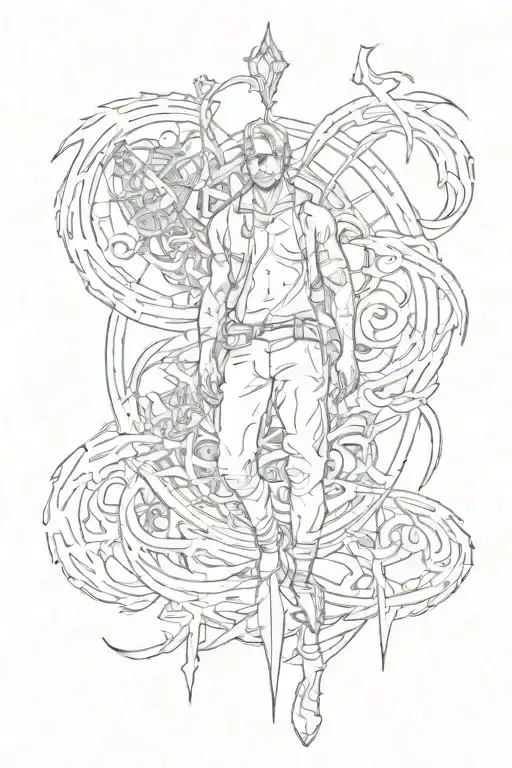 "A man who stands for nothing will fall for anything" qoute tattoo design idea