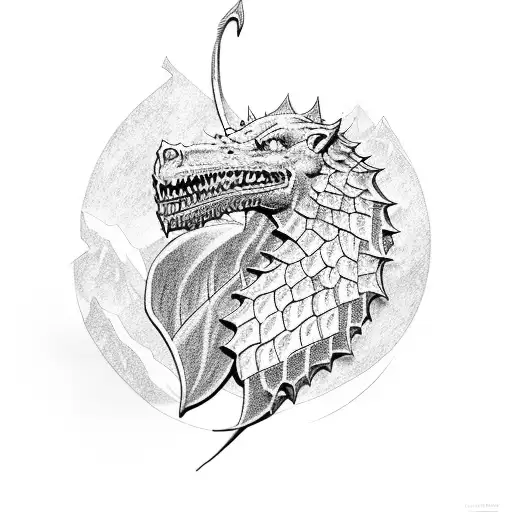lord of the rings and game of thrones tattoo design idea