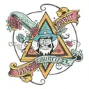 gravity falls "Trust no one" tattoo design idea