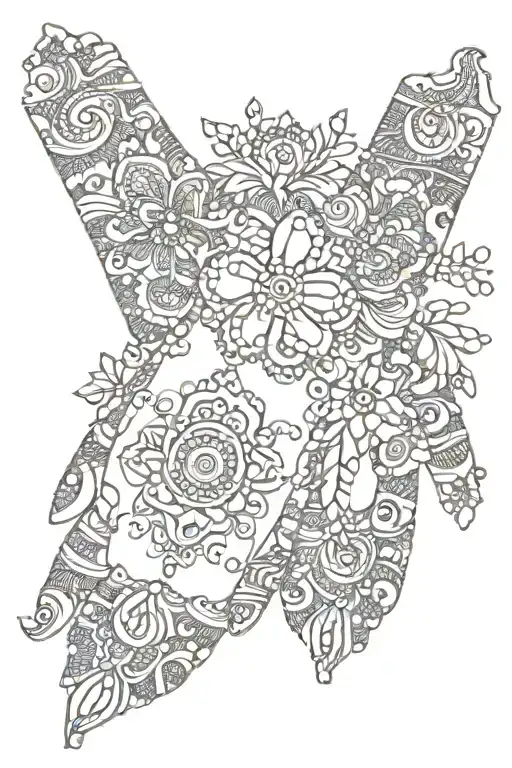 Mehndi tattoo design idea