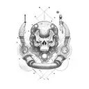 guerra nuclear tattoo design idea