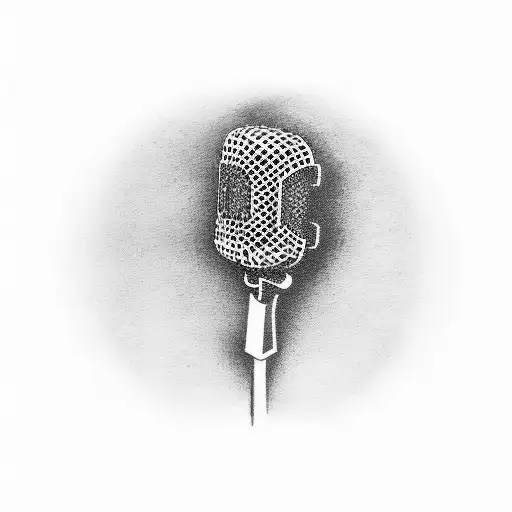 microphone  tattoo design idea