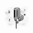 microphone  tattoo design idea