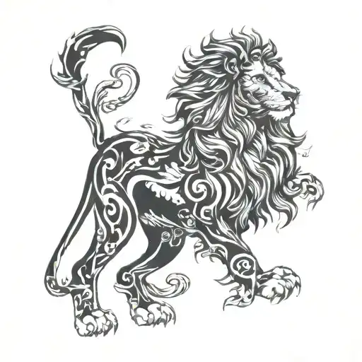 Lion of Saint Mark tattoo design idea