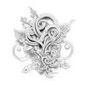 Vine tattoo design idea