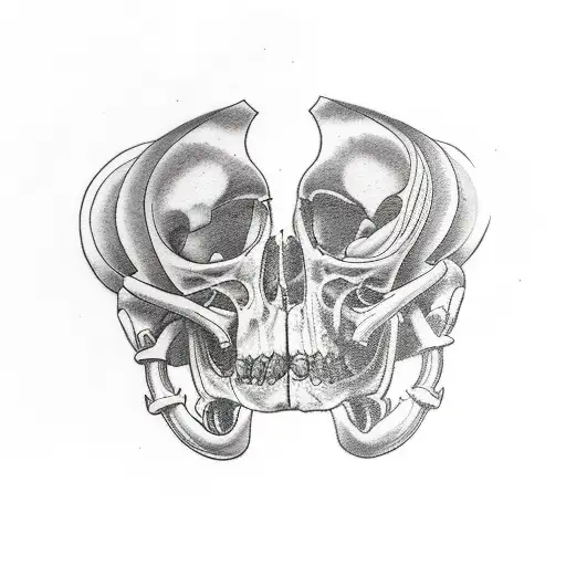 anatomy hearth red ink tattoo design idea