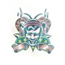 perfume tattoo design idea