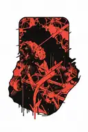 honor strength courage tattoo design idea