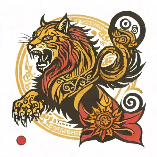 Leon Galatasaray Logo tattoo design idea