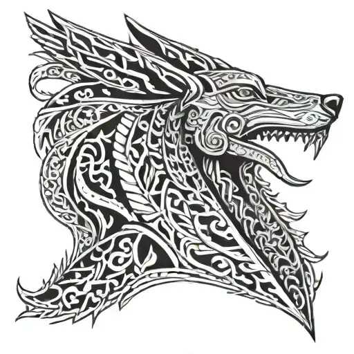 Anubis tattoo design idea