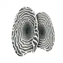 two thumb print tattoo design idea