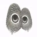 two thumb print tattoo design idea