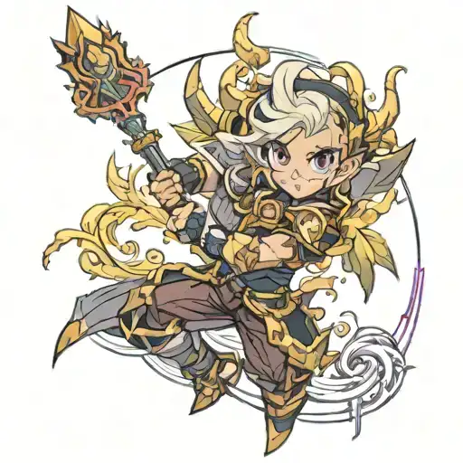 mobile legend granger tattoo design idea