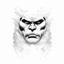 hulk tattoo design idea