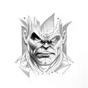 hulk tattoo design idea