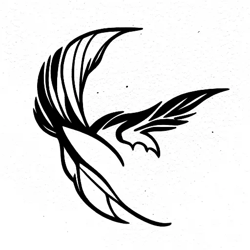 eagle eye in a feather tattoo design idea