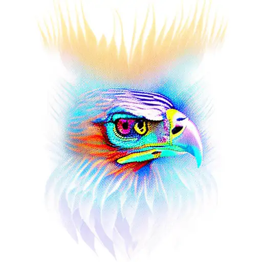 eagle eye in a feather tattoo design idea