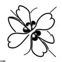 four leaf clover tattoo design idea