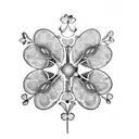 four leaf clover tattoo design idea