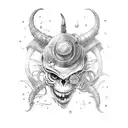 devil fruit, alternative, steampunk tattoo design idea