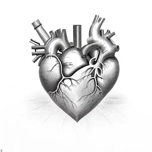 heart of stone tattoo design idea