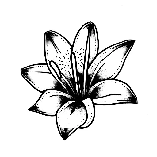 Lily tattoo design idea