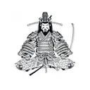 Samurai armour tattoo design idea