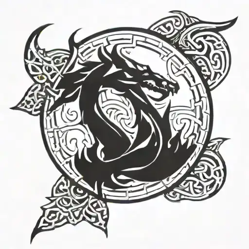 Skyrim logo tattoo design idea