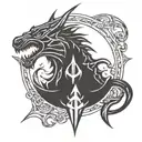 Skyrim logo tattoo design idea