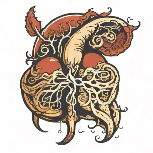 Kidneys, minimalist God tattoo design idea