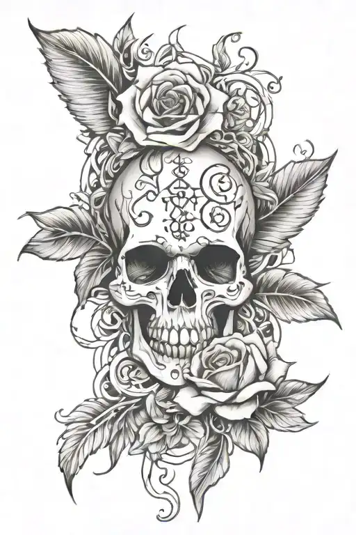 born to die " wrote tattoo design idea