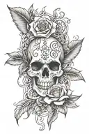 born to die " wrote tattoo design idea