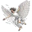 icarus falling tattoo design idea