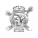 Every saint has a past, and every sinner has a future  tattoo design idea