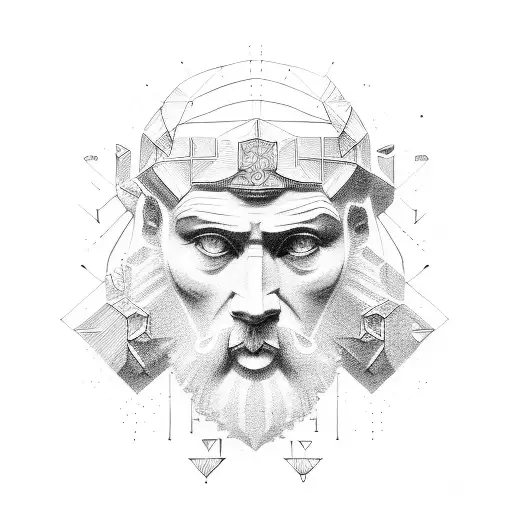 Stoic Philosopher tattoo design idea